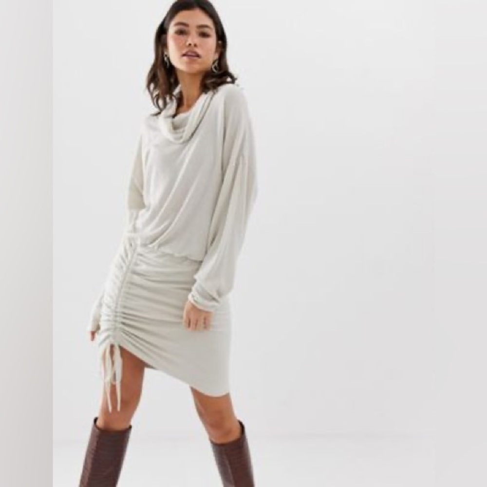 NWT Free People Sundown Cowl Neck Dress